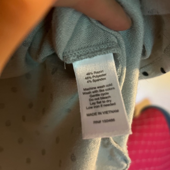 41 Hawthorn Polka Dot Blouse / Medium / Soft & Stretchy / Scrunched Waist - Picture 4 of 5